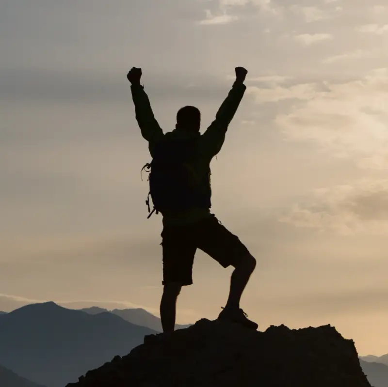 Man demonstrating self-leadership in a workplace setting